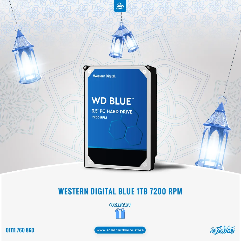 WD Blue 1TB 7200 RPM 64MB Cache 3.5 Inch SATA 6 Gb/s Desktop Hard Drive