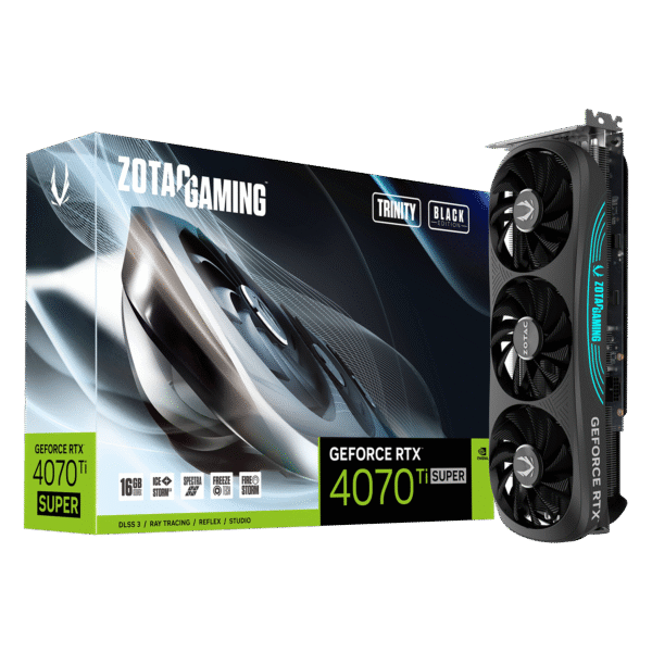 ZOTAC GAMING GeForce RTX 4070 Ti SUPER Trinity OC Black Edition 16GB GDDR6X