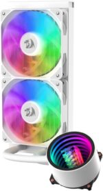 Redragon CCW-3011 ARGB 240mm Liquid CPU Cooler - WHITE - Image 2