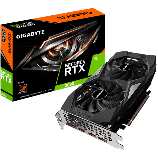 Gigabyte GeForce RTX 2060 D6 6GB GDDR6 Graphics Card GV-N2060D6-6GD