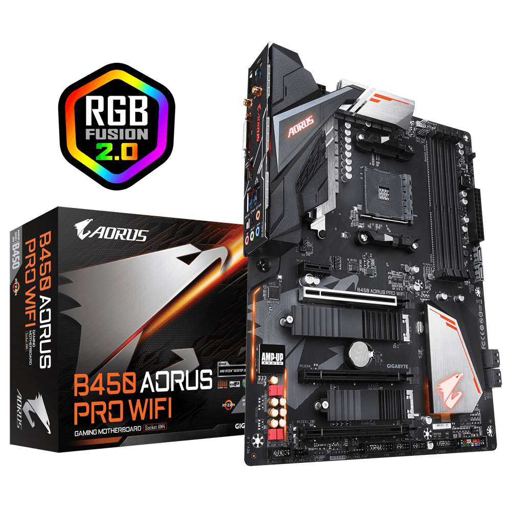 B450 AORUS PRO WIFI1 GIGABYTE B450 AORUS PRO WIFI - Image 1