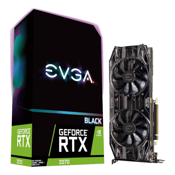 EVGA GeForce RTX 2070 Black GAMING 8GB GDDR6, Dual HDB Fans NVIDIA Graphics Card