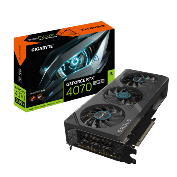 Gigabyte GeForce RTX 4070 SUPER EAGLE OC 12G – 12GB GDDR6X, DLSS 3, Ray Tracing