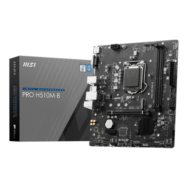 MSI PRO H510M-B Motherboard (Socket 1200/H470/DDR4/S-ATA 6Gb/s/Micro ATX)