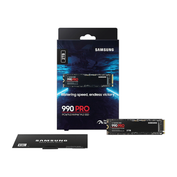 SAMSUNG 990 PRO 2TB PCI-E Gen 4.0 NVMe V-NAND SSD (Read 7450MB/s - Write 6900MB/s)
