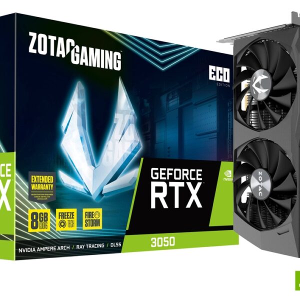 ZOTAC GeForce RTX 3050 ECO 8GB GDDR6 NVIDIA Graphics Card