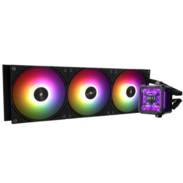 THERMALRIGHT Frozen Warframe PRO 360 BLACK With 2.73" LCD Display Screen ARGB AIO CPU Liquid Cooler