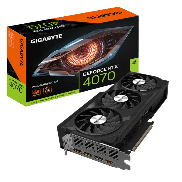 GIGABYTE GeForce RTX 4070 WINDFORCE OC 12GB DDRX6 NVIDIA Graphics Card