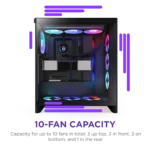 NZXT H7 Flow RGB White New Edition Gaming Case - Image 7