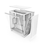 NZXT H7 Flow RGB White New Edition Gaming Case - Image 5