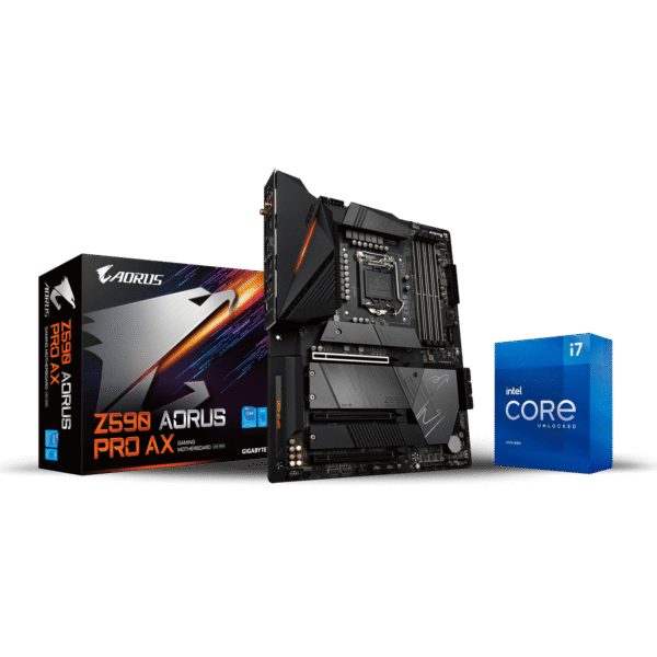 INTEL CORE I7 11700K + GIGABTYE AORUS Z590 PRO AX