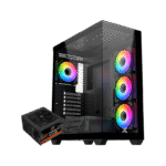 Xigmatek Blast 4XARGB Fan + X-Power 600W 80+ White Mid Tower Case