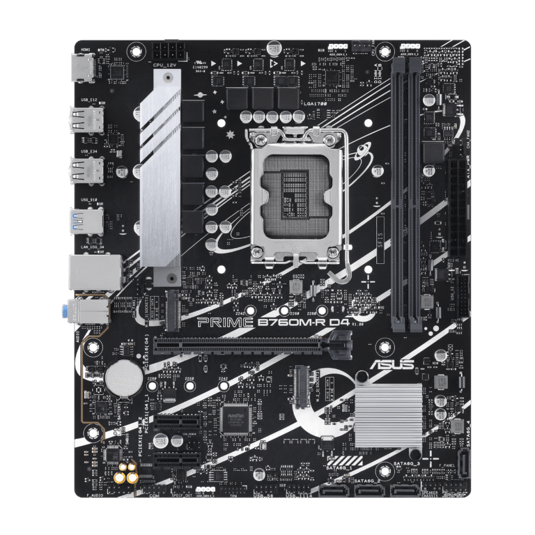ASUS PRIME B760M-R D4 LGA 1700 INTEL Motherboard - Image 2