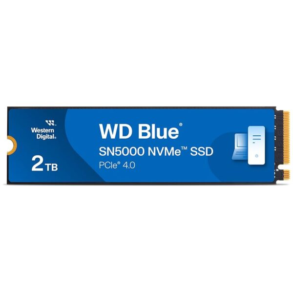 Western Digital 2TB WD Blue SN5000 NVMe PCIe Gen4 x4 SSD M.2 2280 up to 5150MB/s