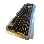 A8 Gaming Keyboard Membrane with Yellow/Orange LED Backlight - Image 2