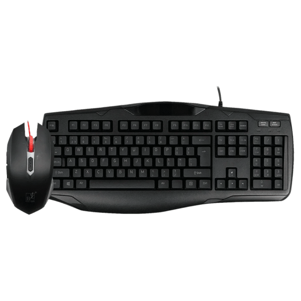 G12 Gaming Keyboard and Mouse Combo Set with RGB LED Backlight - Black