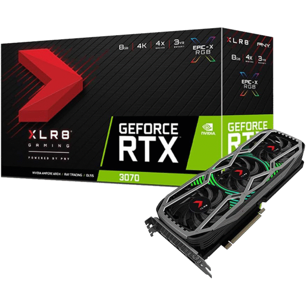PNY GeForce RTX 3070 8GB XLR8 Gaming REVEL EPIC-X RGB GDDR6  Nvidia Graphics Card
