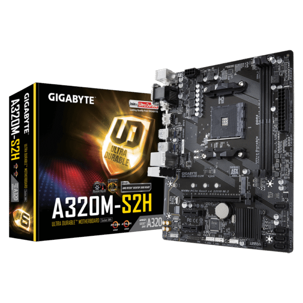 GIGABYTE A320M-S2H DDR4 Motherboard GA-A320M-S2H