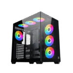 XIGMATEK AQUA V Type C AIR ARGB 7xARGB Fans Gaming Case + XIGMATEK THOR T850M V3 750W 80+ Bronze ATX 3.1 PCIE 5.1 Full Modular Power Supply