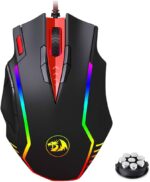 Redragon SAMSARA M902-RGB Gaming Mouse with RGB Color Backlit, 12,400 DPI Adjustable, High-Precision Sensor, 13 Programmable Buttons, 2.4gx8 pieces weight tuning set - Image 2