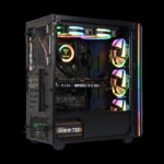 Gamdias Athena M2 ATX Mid-Tower 3XRGB+1XBLACK FAN RGB Gaming Case + KRATOS E1 RGB 600W EU POWER SUPPLY - Image 3