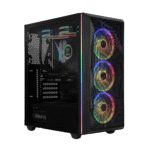 Gamdias Athena M2 ATX Mid-Tower 3XRGB+1XBLACK FAN RGB Gaming Case + KRATOS E1 RGB 600W EU POWER SUPPLY - Image 2