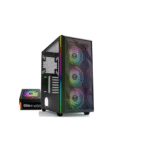 Gamdias Athena M2 ATX Mid-Tower 3XRGB+1XBLACK FAN RGB Gaming Case + KRATOS E1 RGB 600W EU POWER SUPPLY