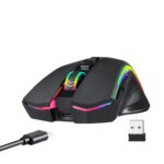Redragon M602 Griffin RGB Wireless/Wired Gaming Mouse RGB Spectrum Backlit, 8,000 DPI Adjustable, 7 Programmable Buttons - Image 2