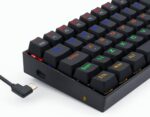 Redragon K606R Lakshmi 60% Rainbow RGB Backlit Blue Switch Mechanical Gaming Keyboard - Image 2