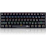 Redragon K606R Lakshmi 60% Rainbow RGB Backlit Blue Switch Mechanical Gaming Keyboard