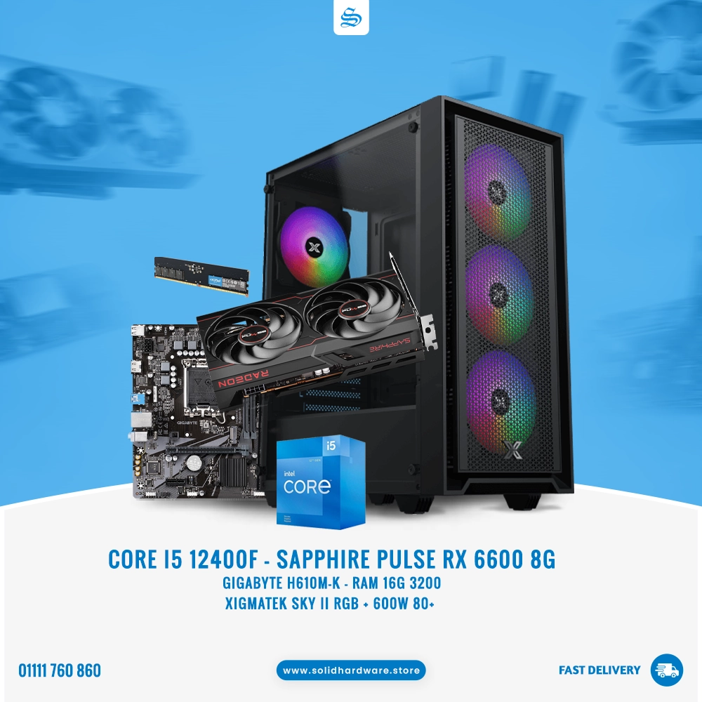 CORE PULSE | CORE I5 12400F + RX 6600 8G