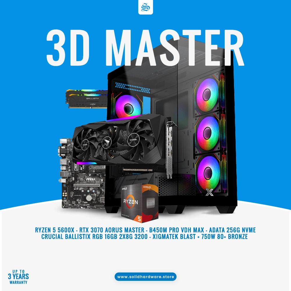 3D MASTER | RYZEBN 5 5600X + RTX 3070