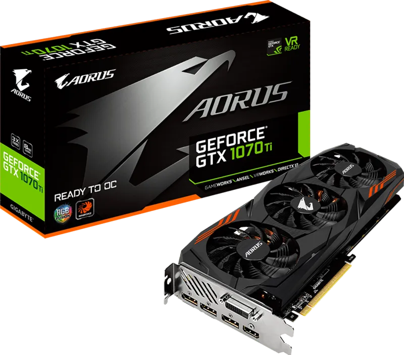 GIGABYTE AORUS GeForce GTX 1070 TI 8GB GDDR5 NVIDIA Graphics Card