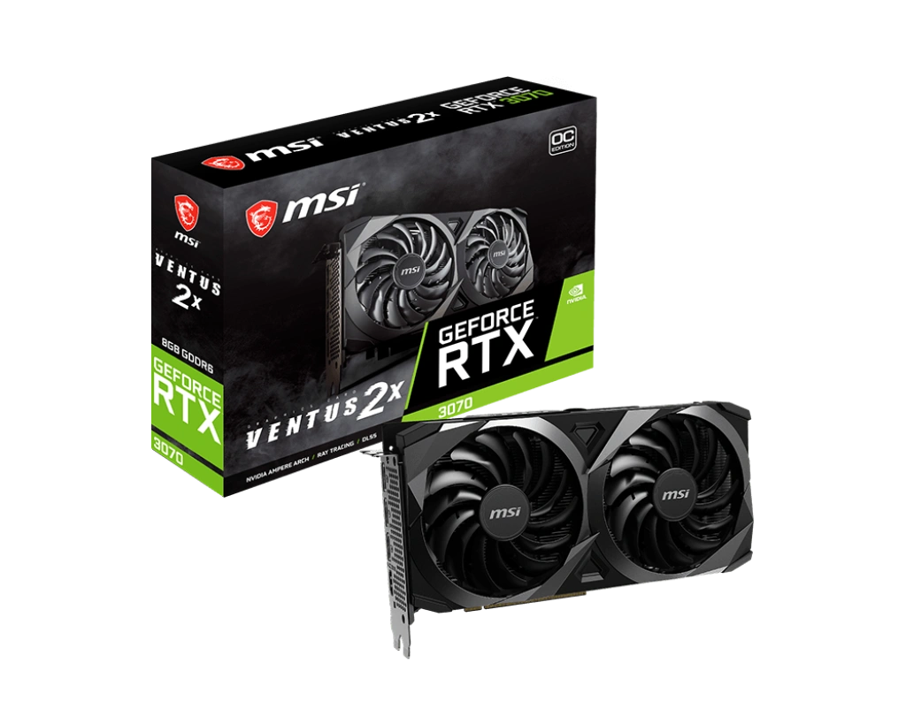 MSI GeForce RTX 3070 Ventus 2X OC 8GB GDDR6 NVIDIA Graphics Card