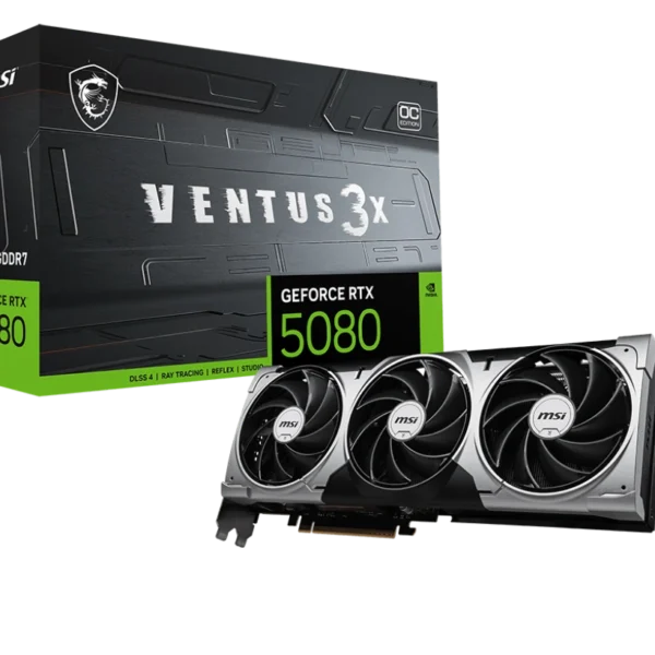 MSI GeForce RTX 5080 16G VENTUS 3X OC NVIDIA Graphics Card