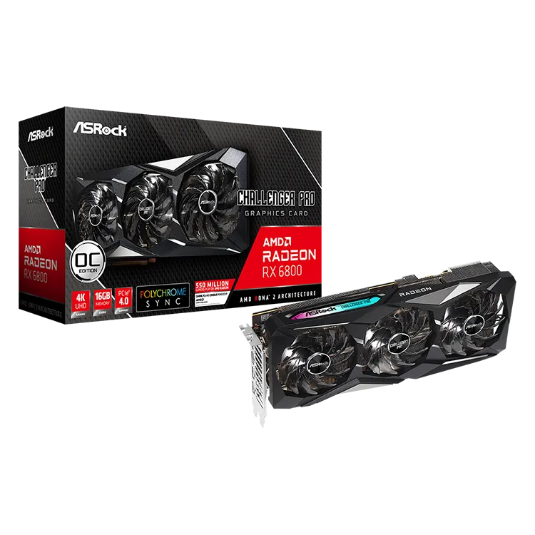 Asrock AMD Radeon RX 6800 Challenger Pro 16G OC
