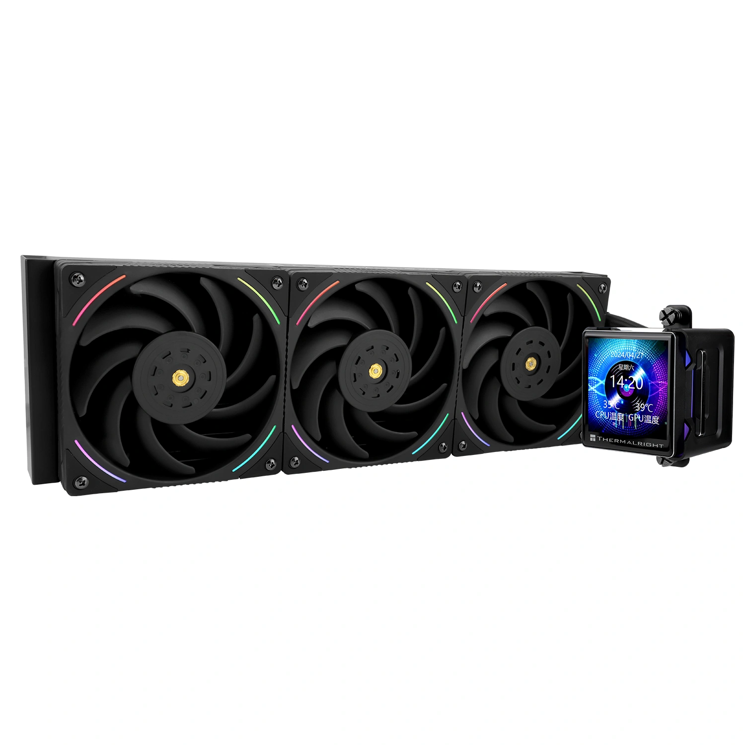 THERMALRIGHT Elite Vision 360 BLACK ARGB With 2.73" LCD Display Screen ARGB AIO CPU Liquid Cooler