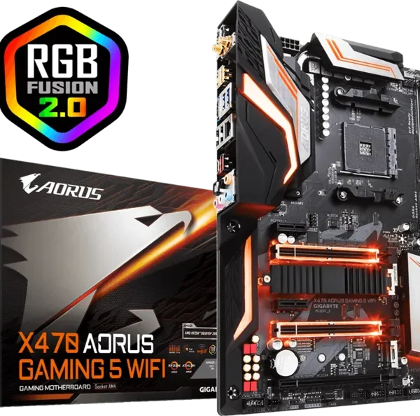 GIGABYTE X470 AORUS GAMING 5 WIFI AM4 AMD Motherboard