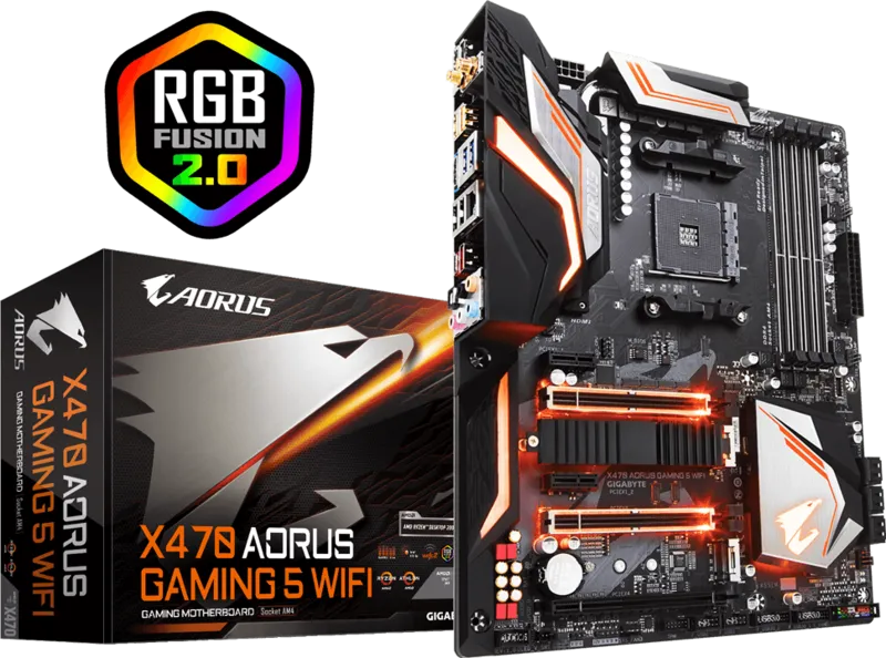 GIGABYTE X470 AORUS GAMING 5 WIFI AM4 AMD Motherboard