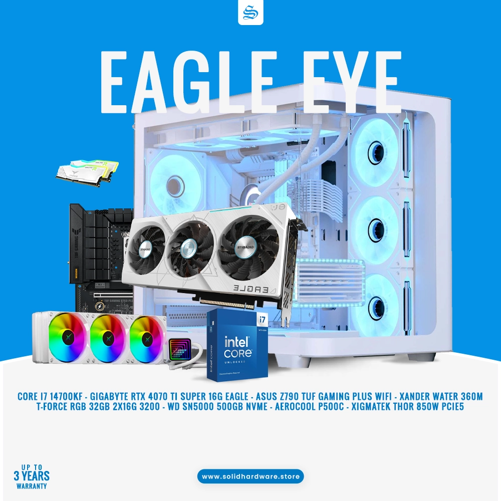 EAGLE EYE | CORE I7 14700KF + RTX4070 TI SUPER 16G