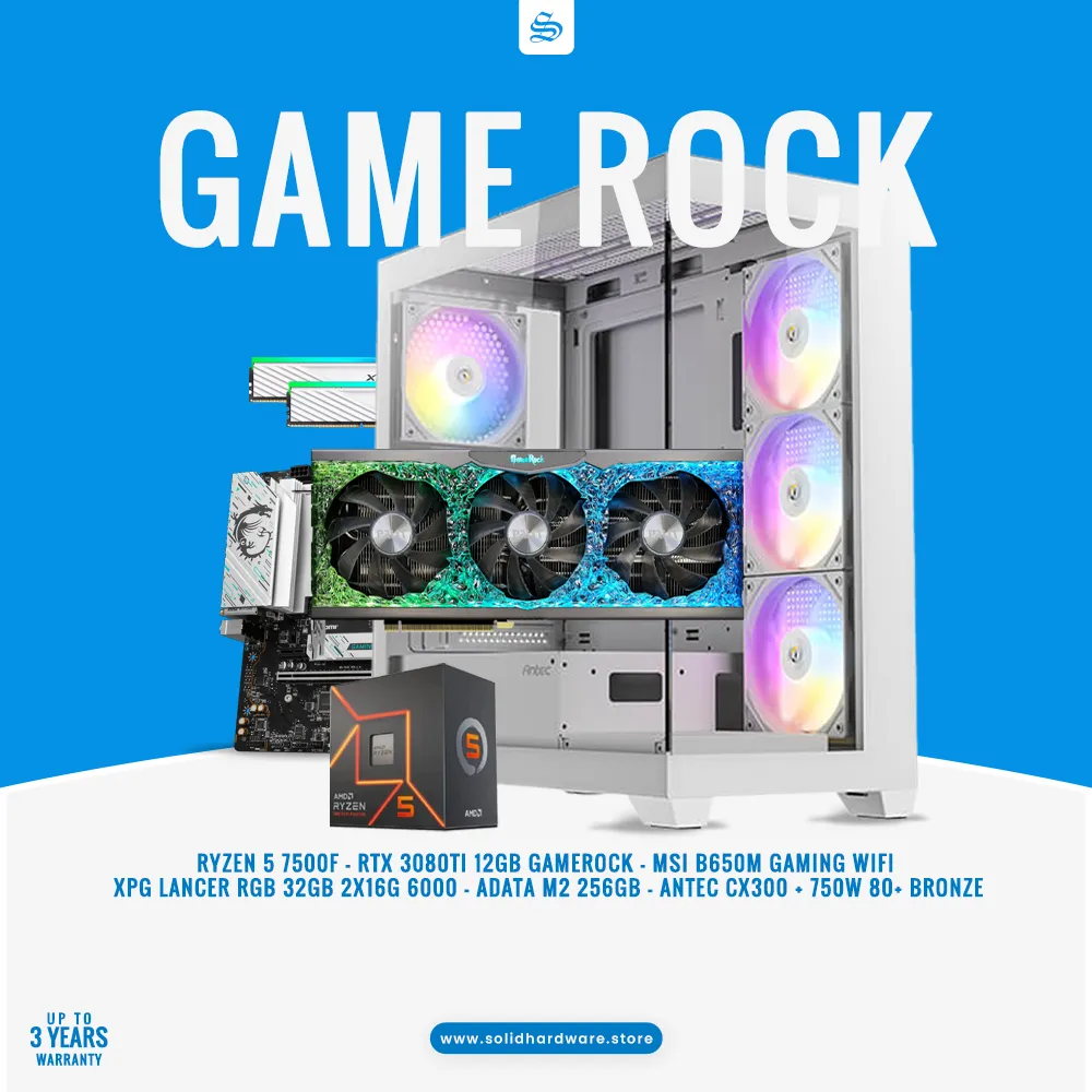 GAMEROCK | RYZEN 5 7500F + RTX 3080Ti