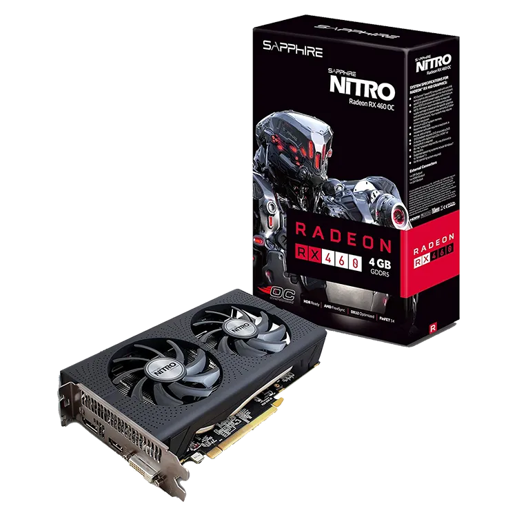 Sapphire Radeon NITRO RX 460 4GB GDDR5 OC Graphics Card