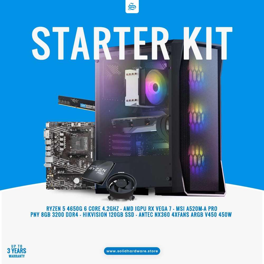 STARTER KIT | RYZEN 4 4650G BUILD