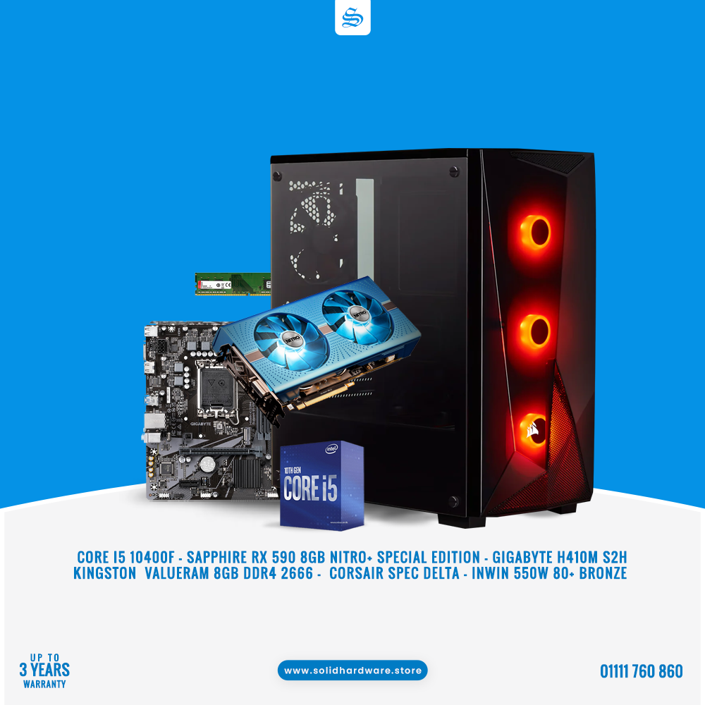 CORE I5 10400F + RX 590 8G BUILD