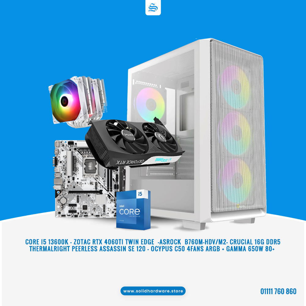 ICE EDGE DDR5 | CORE I5 13600K + RTX 4060 Ti BUILD