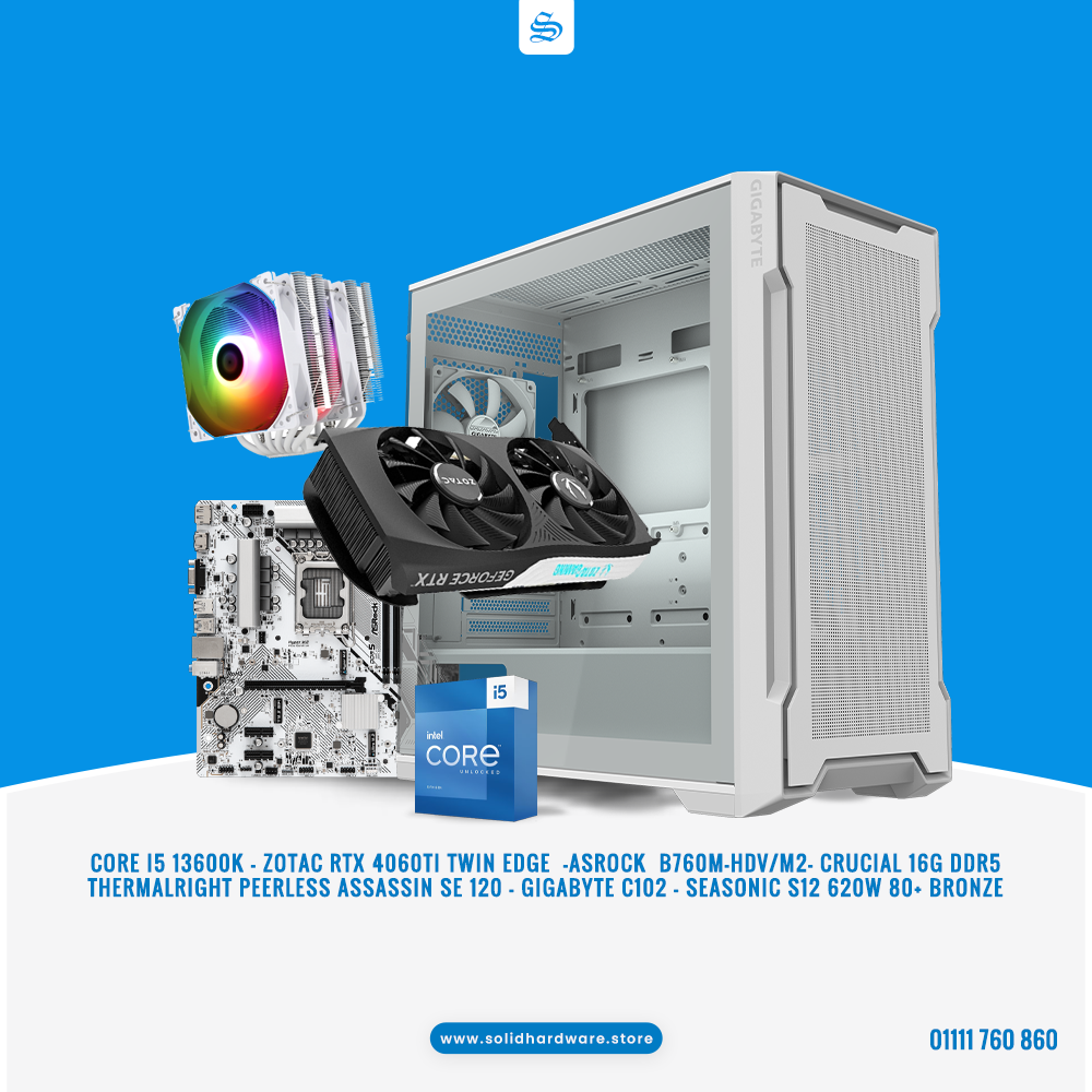 ICE EDGE DDR5 | CORE I5 13600K + RTX 4060 Ti BUILD