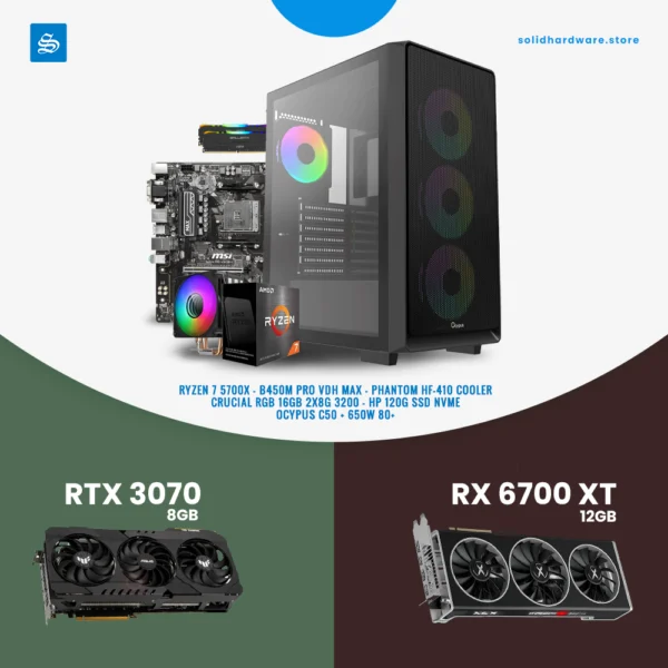 MAKE CHOICE | RYZEN 7 5700X + (RTX 3070 / RX 6700 XT)