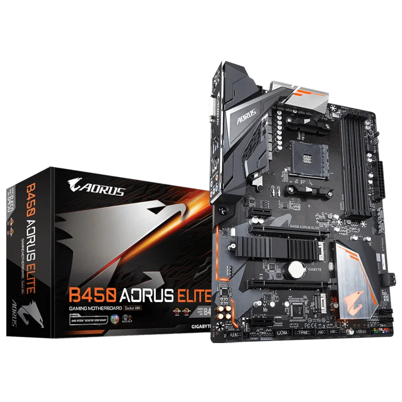 GIGABYTE B450 AORUS Elite AM4 AMD MOTHERBOARD