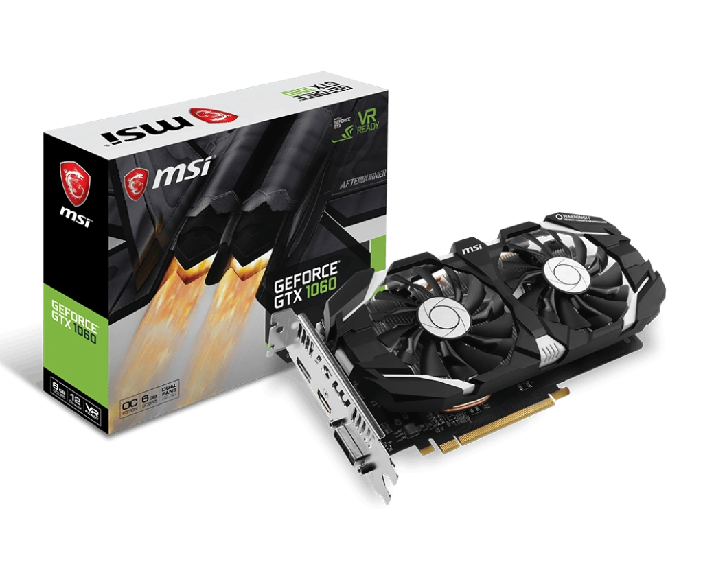 MSI GeForce GTX 1060 6GT OCV1 6GB GDDR5 NVIDIA Graphics Card