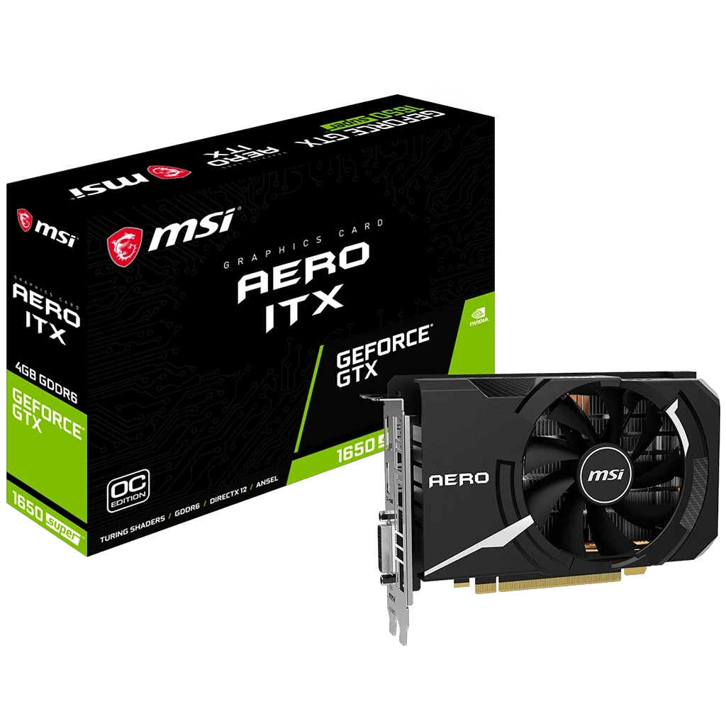MSI GeForce GTX 1650 SUPER AERO ITX OC 4GB GDDR6 NVIDIA Graphics Card